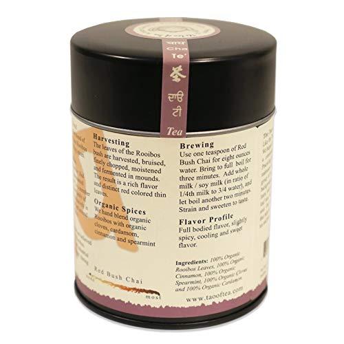 The Tao of Tea The Tao of Tea, Red Bush Chai Rooibos Tea, Loose Leaf, 4-Ounce Tins (Pack of 3)