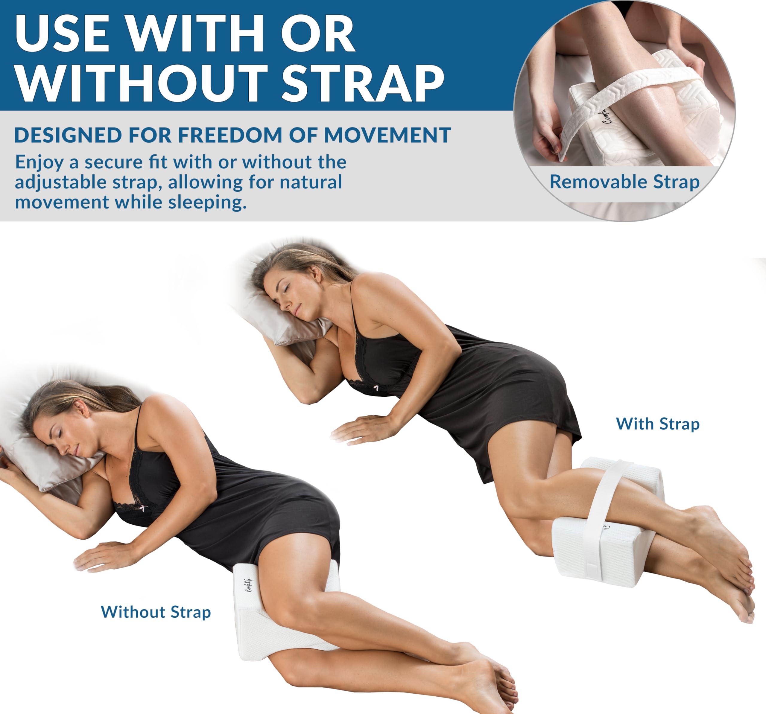 ComfiLife ComfiLife Orthopedic Knee and Leg Pillow for Side Sleepers Sleeping - 100% Memory Foam for Back Pain, Hip Pain Relief