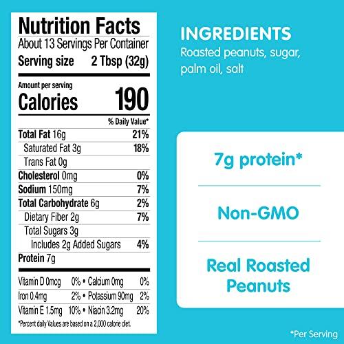 SKIPPY SKIPPY Peanut Butter, Natural Creamy, 15 Ounce (Pack of 6)