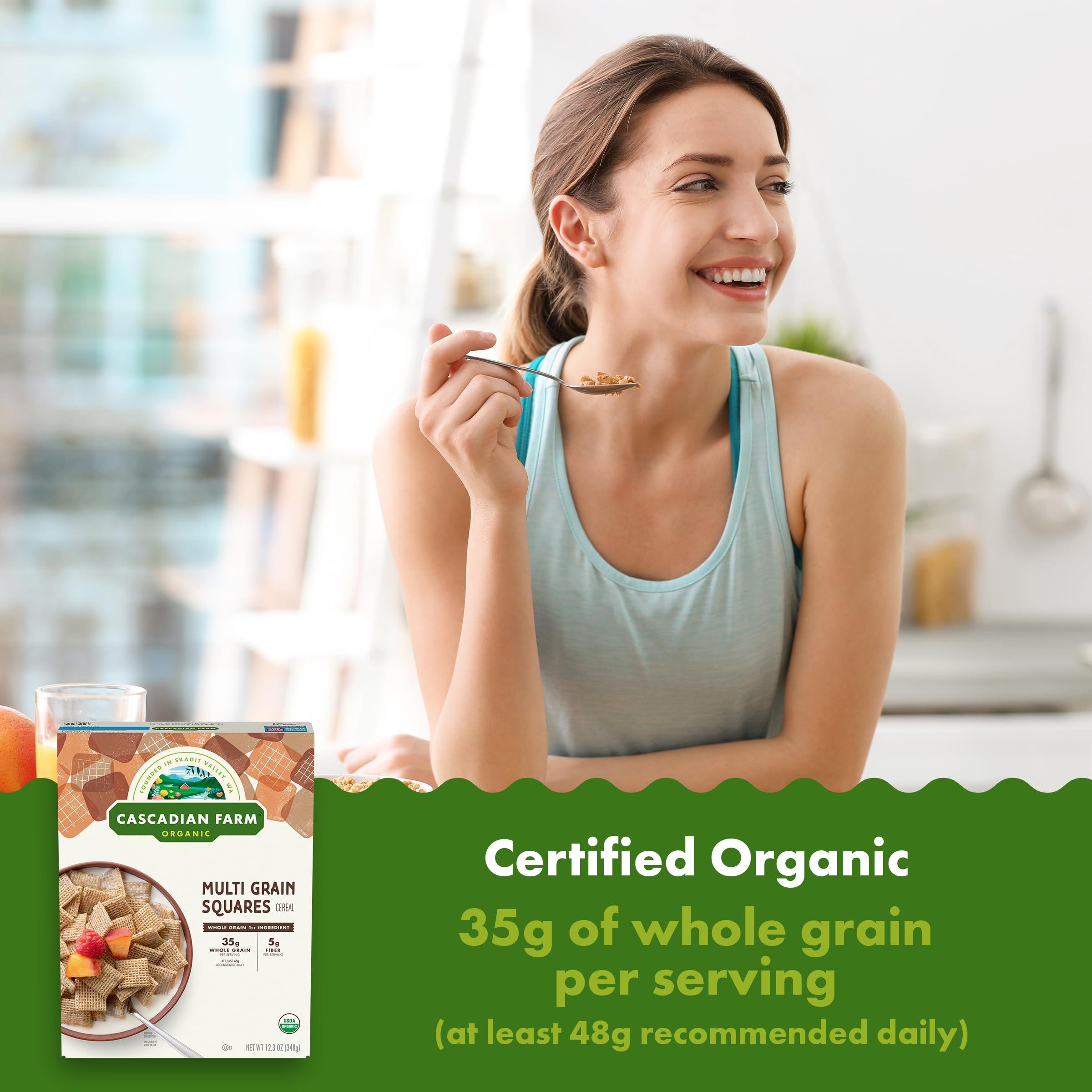 Cascadian Farm Cascadian Farm Organic Multi Grain Squares Cereal, 12.3 oz.