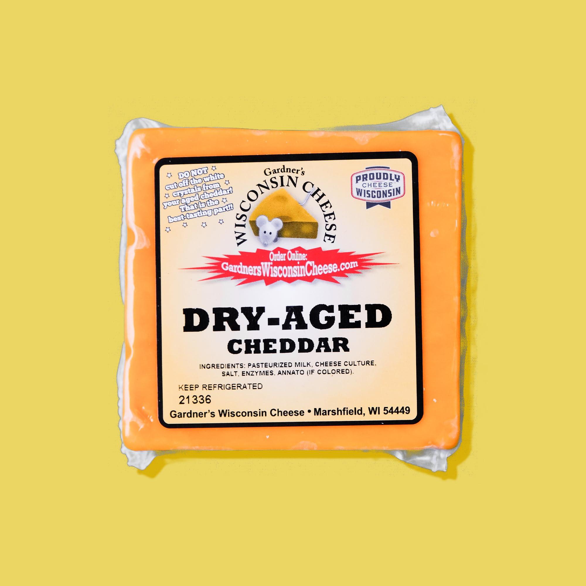 Gardner\'s Wisconsin Cheese Gardner\'s Wisconsin Cheese, Artisan Cheese 4 Packs (Dry Aged Cheddar) (6 Ounces Per Block) - Artisan Cheese Made in Wisconsin, Perfect for Grilling, Barbecues, and Holidays!
