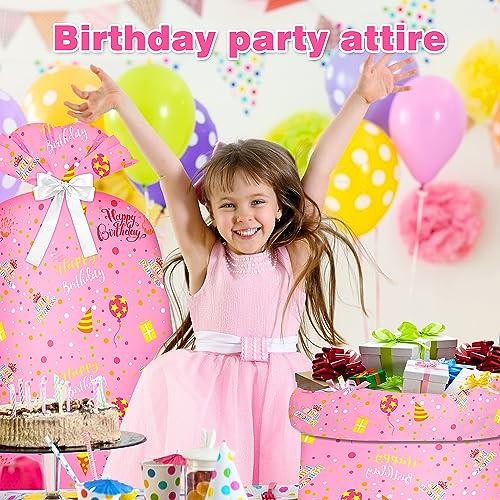 BWLOIES Jumbo Gift Bag Birthday Gift Bag for Girls Kids,Big Gift Bags for Huge Gift Bags Giant Gift Bags with Happy Birthday Cake Balloon Pink Design,Extra Large Gift Bag Oversized Gift Bags Bithday Gift Wrap Bag for Present Bag,Wrapping Bags for large Gifts