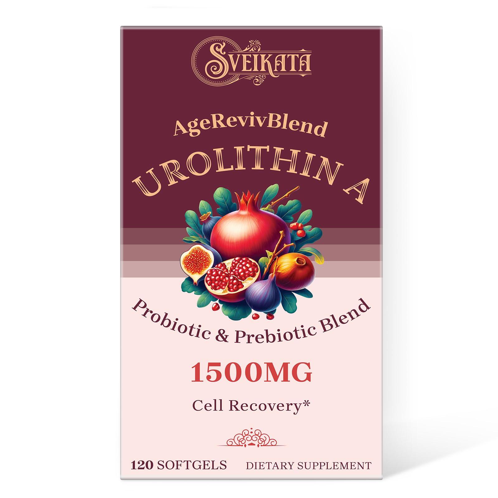 Sveikata Sveikata Urolithin A Supplement 1500mg, 120 Softgels