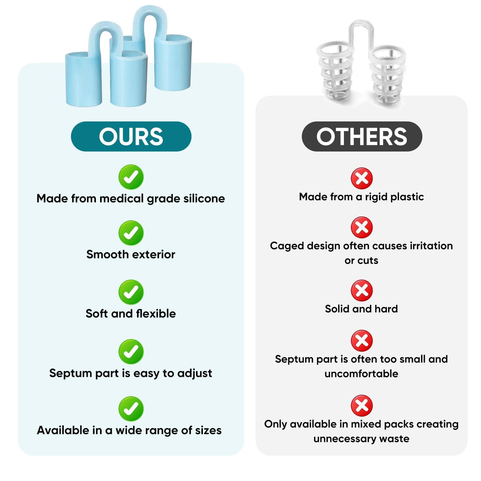 KinomiYa KinomiYa 8pcs Anti Snoring Nose Vents Device That Work, Anti Nose Vents for Snoring Devices, Snoring Devices for Men, Nose Opener for Breathing Sleep, Stop Snoring Devices That Work for Men