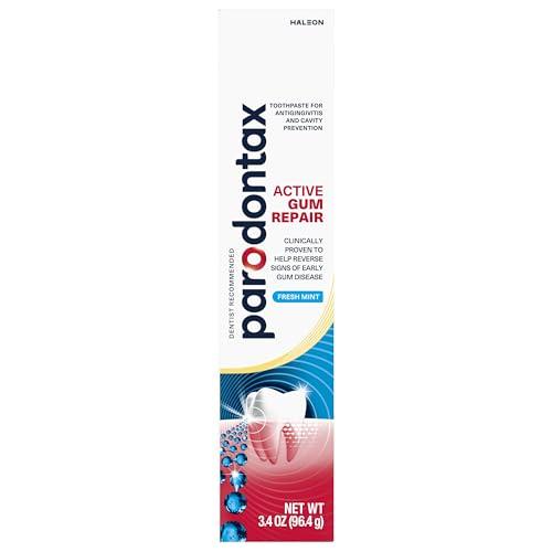 Parodontax Parodontax Active Gum Repair Toothpaste, Toothpaste To Help Reverse Signs Of Early Disease For Health, Fresh Mint Flavored - 3.4 Oz x 3