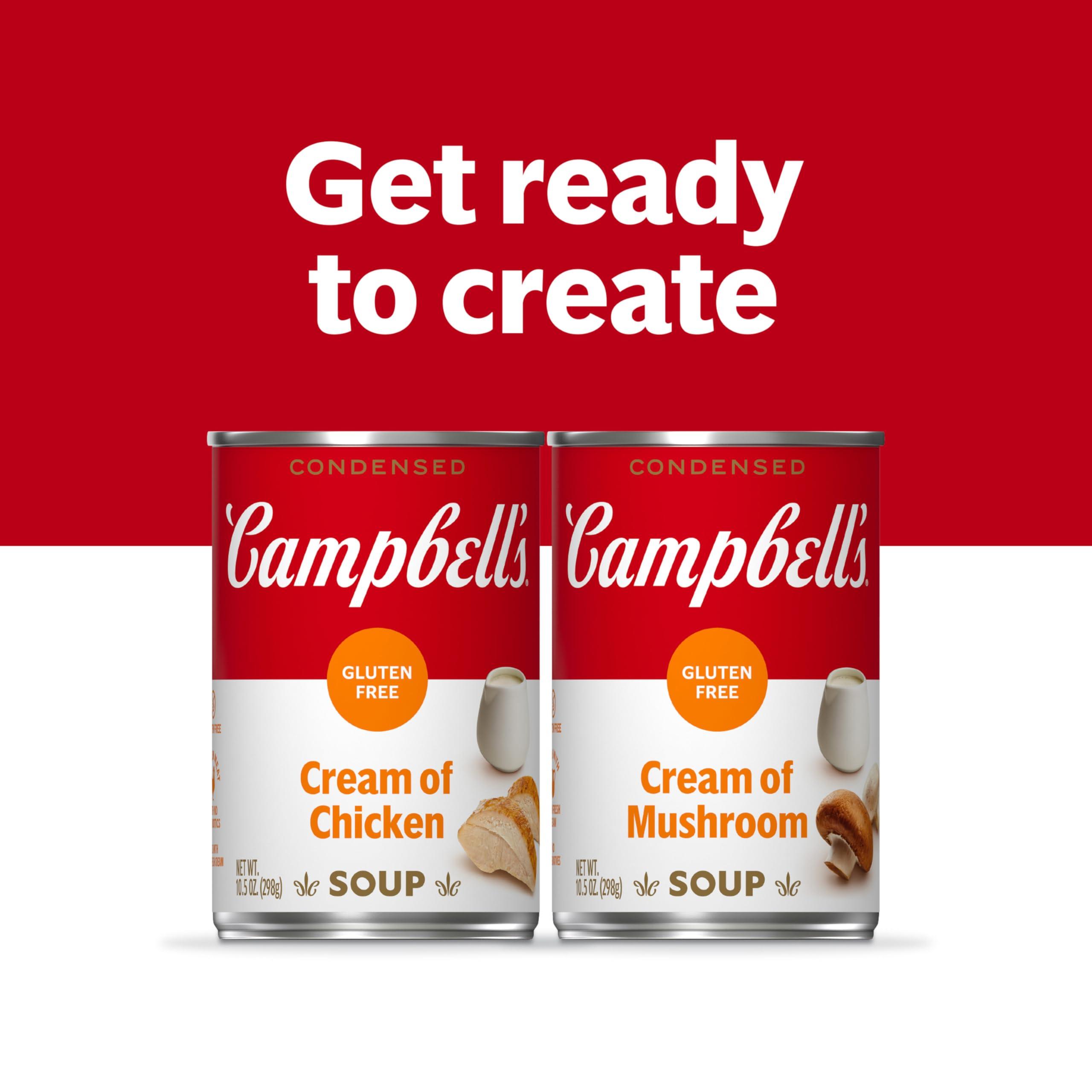 Campbell\'s Campbell\'s Condensed Gluten Free Cream of Chicken Soup, 10.5 oz Can (12 Pack)