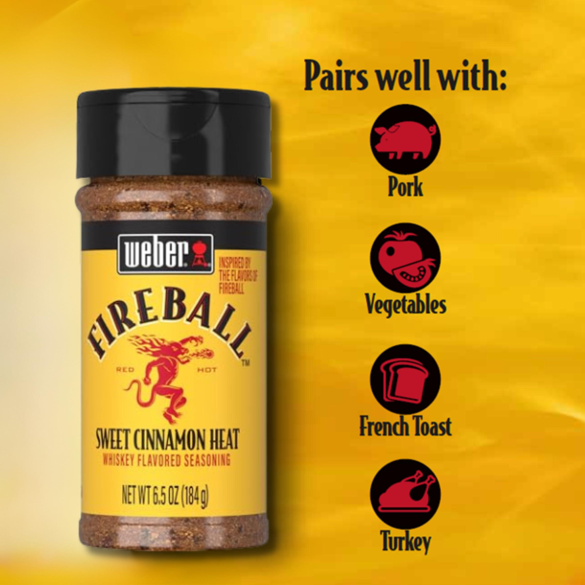 Weber Seasonings Weber Fireball Whiskey Flavored Seasoning, 6.5 Ounce