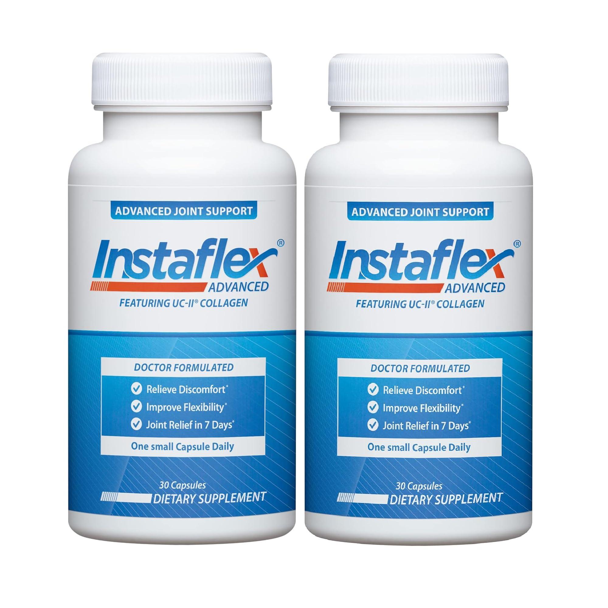 Instaflex Instaflex Advanced Joint Support Nutritional Supplement Capsule with Doctor Formulated Joint Relief Supplement, Featuring UC-II Collagen & 5 Other Joint Discomfort Fighting Ingredients, 60 Ct
