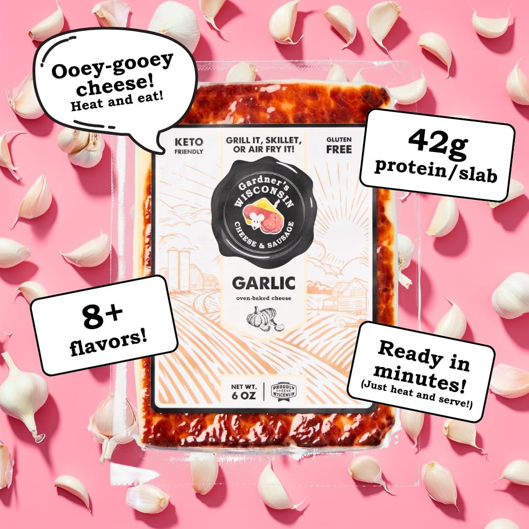Gardner\'s Wisconsin Cheese Gardner\'s Wisconsin Cheese, Oven Baked Cheese (9 Pack, Oven Baked Bundle) - Artisan Cheese Made in Wisconsin, Perfect for Holiday Gifts, Grilling, Barbeques, and Holiday Season