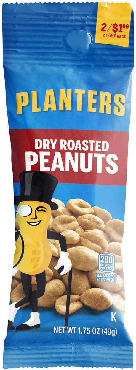 Planters Kraft Food Planter\'s Dry Roasted Peanuts, 1.75 oz