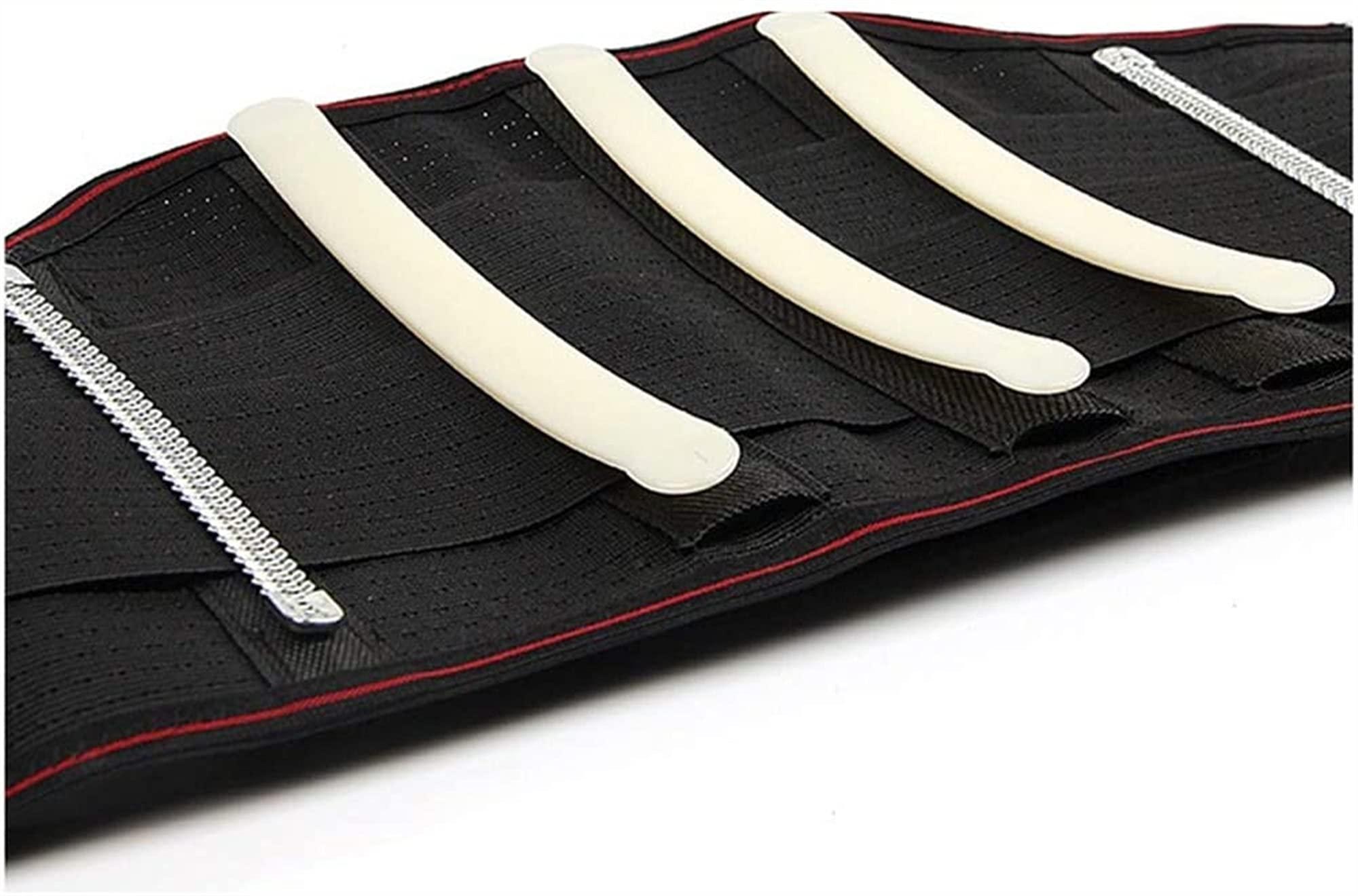 XMSM Breathable Lumbar Back Support Belt Women Men Lower Back Brace Adjustable Straps Support Plate for Back Pain & Stress Relief (Size : X-Large)