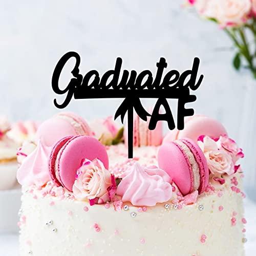 sanxnjana 2022 Congrats Grad Graduation Cake Topper Custom 2022 Engraved Baking Cake Insert Topper Sign Party Cake Decorations for High School College Graduate 2022 Graduation Party Decor Decorations