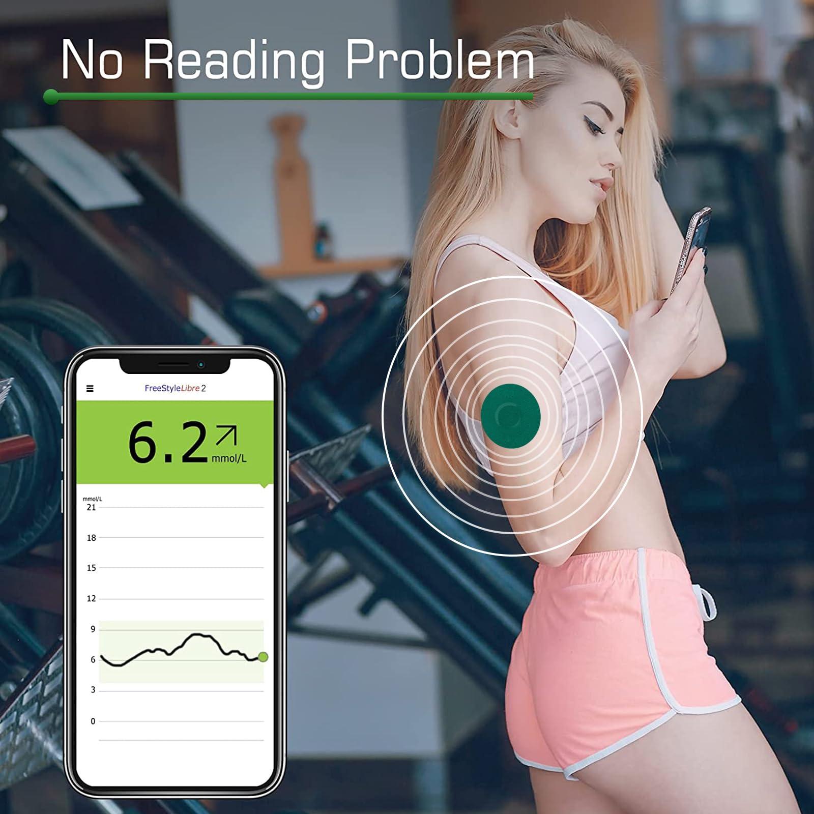 funpatch funpatch 20Pack Libre 2 Sensor Covers, Freestyle Waterproof Libre 2 Adhesive Patches Flexible CGM Tape Non-Glue Central Full Cover Hypoallergenic & Latex-Free Long-Lasting for 14 Days, Sapphire