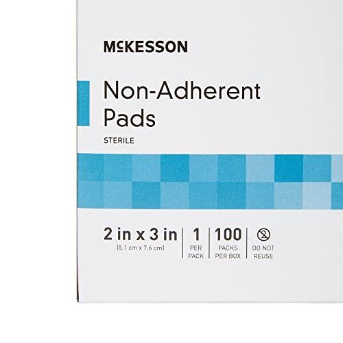 McKesson McKesson Non-Adherent Dressing Pads, Sterile, Nylon/Polyester, 2 in x 3 in, 100 Count, 1 Pack