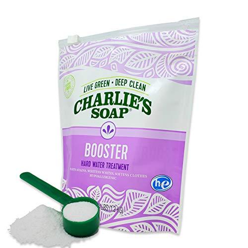 Charlie's Soap Charlie\'s Soap Booster & Hard Water Treatment 160 Loads (2.64 Lbs, 1 Pack) Natural Powdered Water Softener and Laundry Booster Safe and Effective