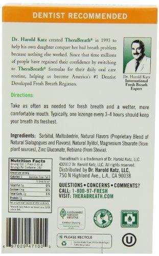 TheraBreath Dry Mouth Lozenges - Mandarin Mint, 100pc