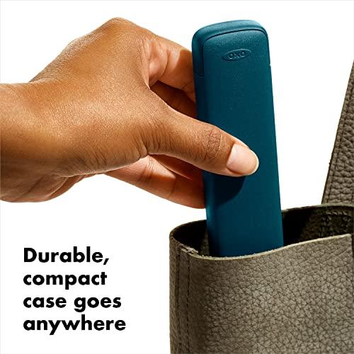 OXO OXO Good Grips Stainless Steel 4 Piece Reusable Straw Set with Case - Green