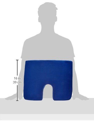 Drive Medical Drive Medical RTL1491COM Compressed Coccyx Cushion, Blue, One-Size