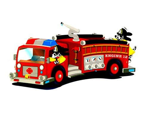 Whimsical Practicality 7.5" ~ Firetruck ~ Edible Cake/Cupcake Topper