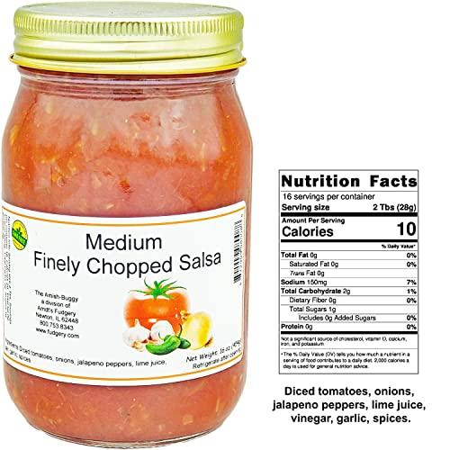 Amish Buggy Amish Salsa Medium Finely Chopped - 2-16 Oz Jars