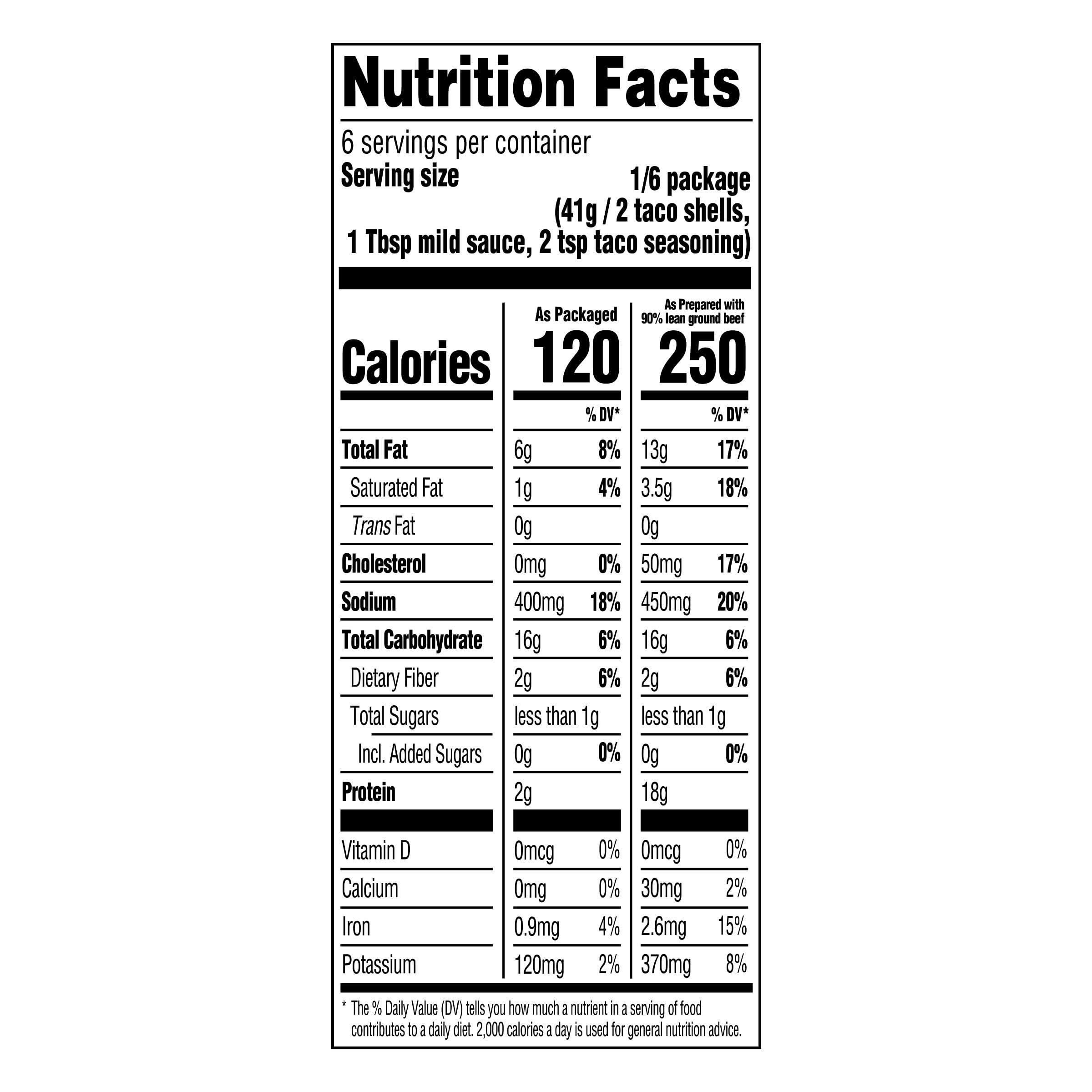 Taco Bell Taco Bell Crunchy Taco Dinner Kit (12 Count per Box) (Pack of 4)