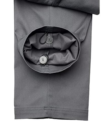 Silvert's Adaptive Clothing & Footwear Men’s Open-Back Adaptive Cotton Trouser Pant - Slate Gray LGE