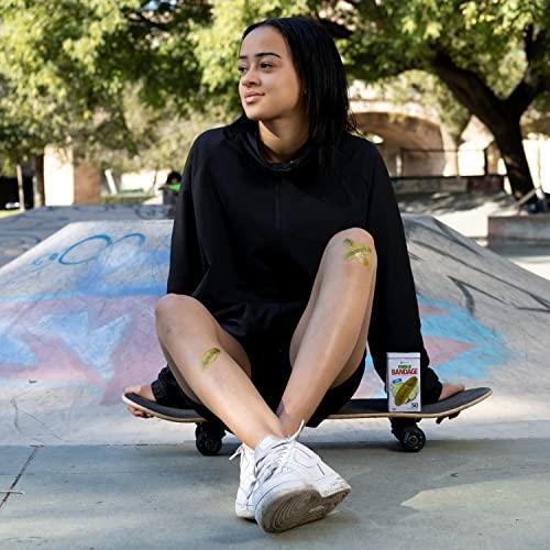 BioSwiss BioSwiss Bandages, Pickle Shaped Self Adhesive Bandages, Latex Free Sterile Wound Care, Fun First Aid Kit Supplies for Kids, 50 Count