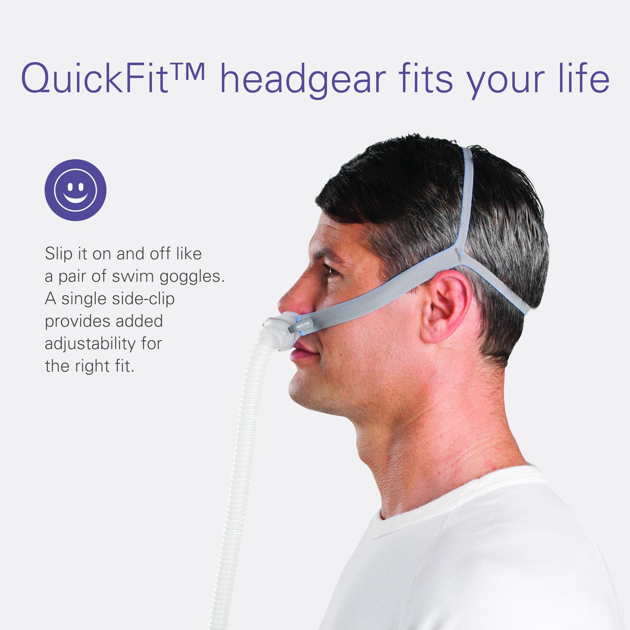 ResMed ResMed AirFit P10 Frame System - Replacement CPAP Frame System with Nasal Pillows Cushion - Headgear Not Included - Medium