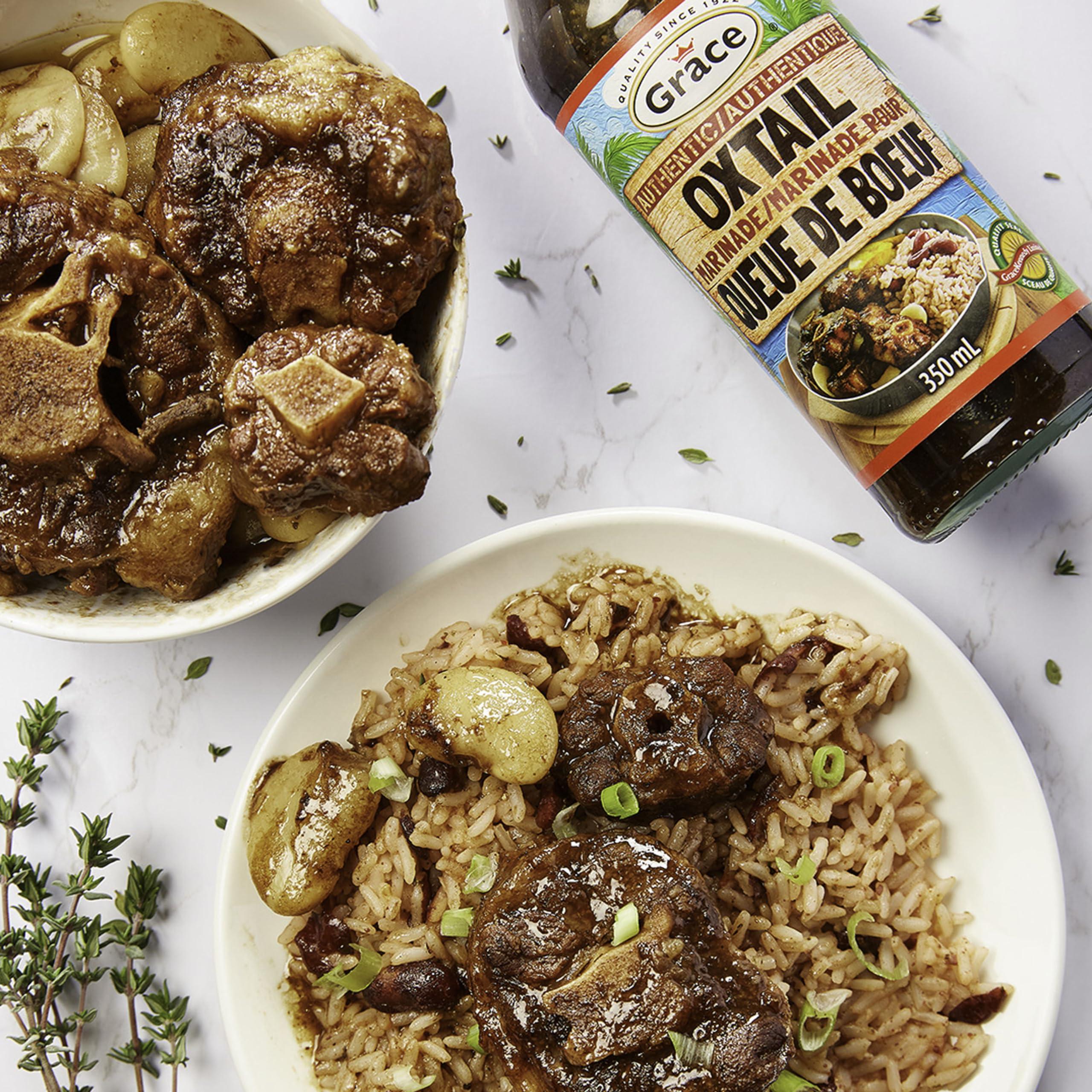 Grace Grace Oxtail Marinade 11.8oz - 2 Pack - Jamaican Oxtail Seasoning & Marinade for Meats - Prepare Beef Oxtails Meat with our Caribbean Seasoning - Rabo de Res