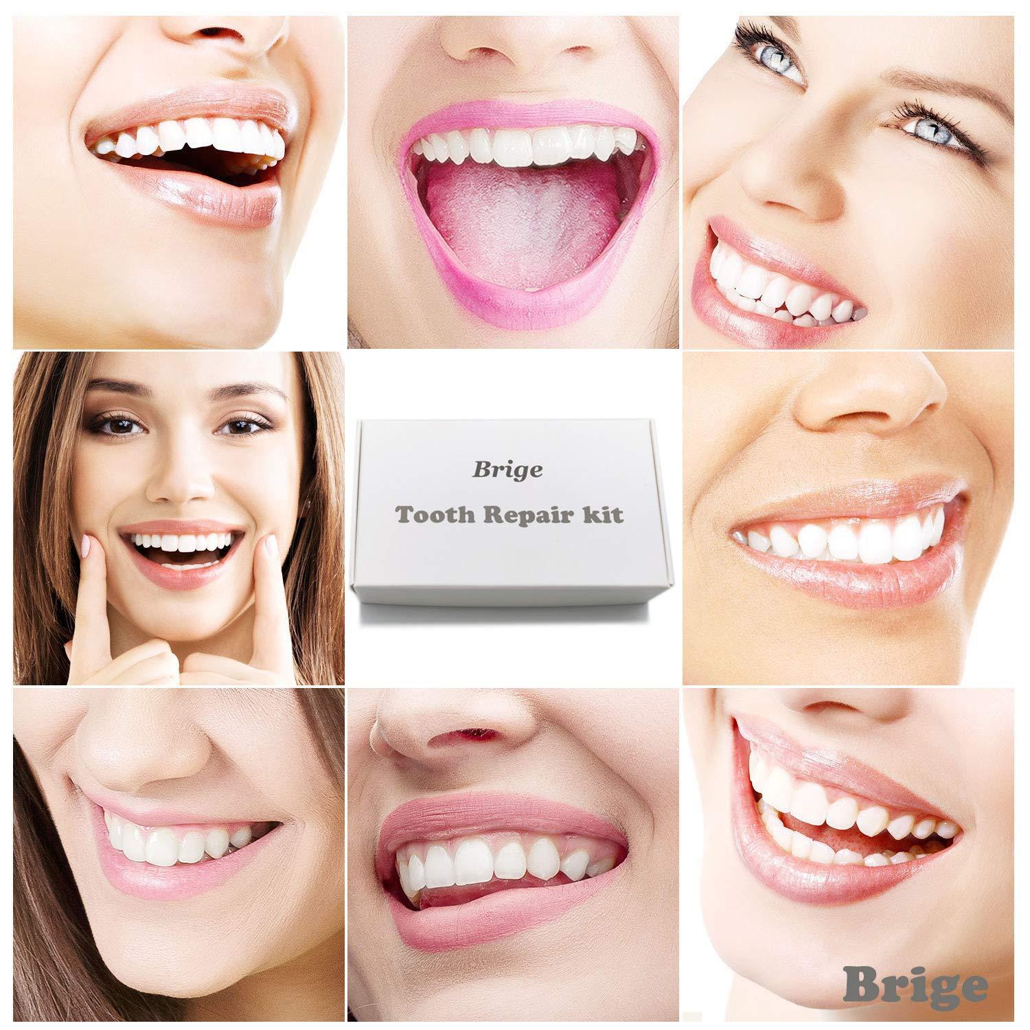 Brige Brige Tooth Repair kit for Filling The Missing Broken Tooth and Gaps-Moldable Fake Teeth and Thermal Beads Replacement Kit
