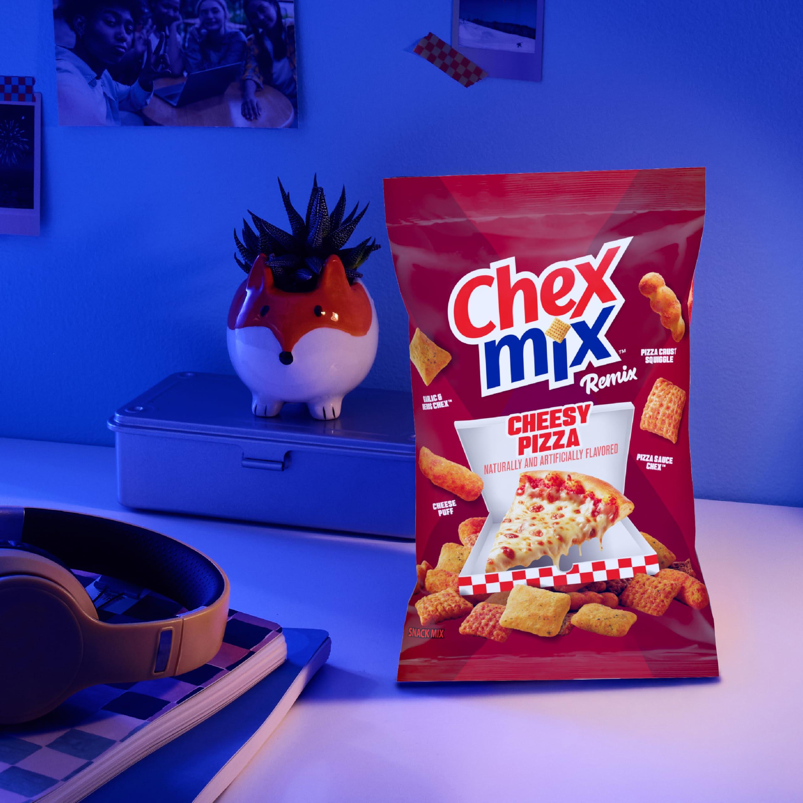 Chex Mix Chex Mix Snack Mix, Remix Cheesy Pizza, Savory Snack Bag, 11 oz