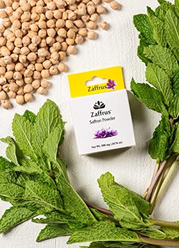 Zaffrus Zaffrus - Premium Saffron Powder for Cooking, Athletes, Specialty Drinks Fans - Pack of 4 ( 0.5 gram/ .0176 oz)