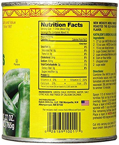 Hatch Hatch Chili Company Hatch Whole Green Chilies, 27-Ounce (Pack of 5)