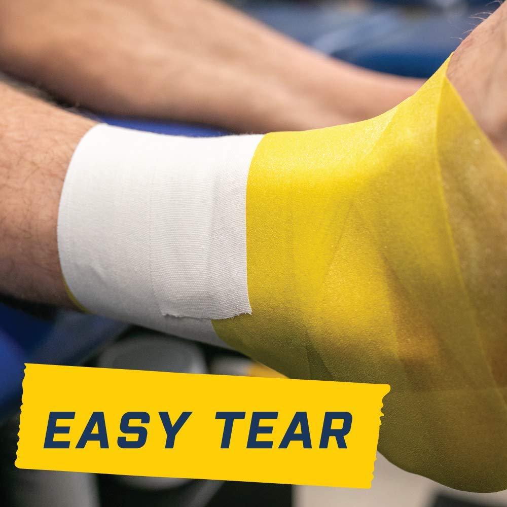 Howies Howies White Athletic Tape Bulk - 8 Rolls 1\" x 15yd Pro Grade Strength Sports Tape, Easy Tear, No Sticky Residue! Single Roll Premium Quality for Athletes and Medical Trainers (45 Feet)