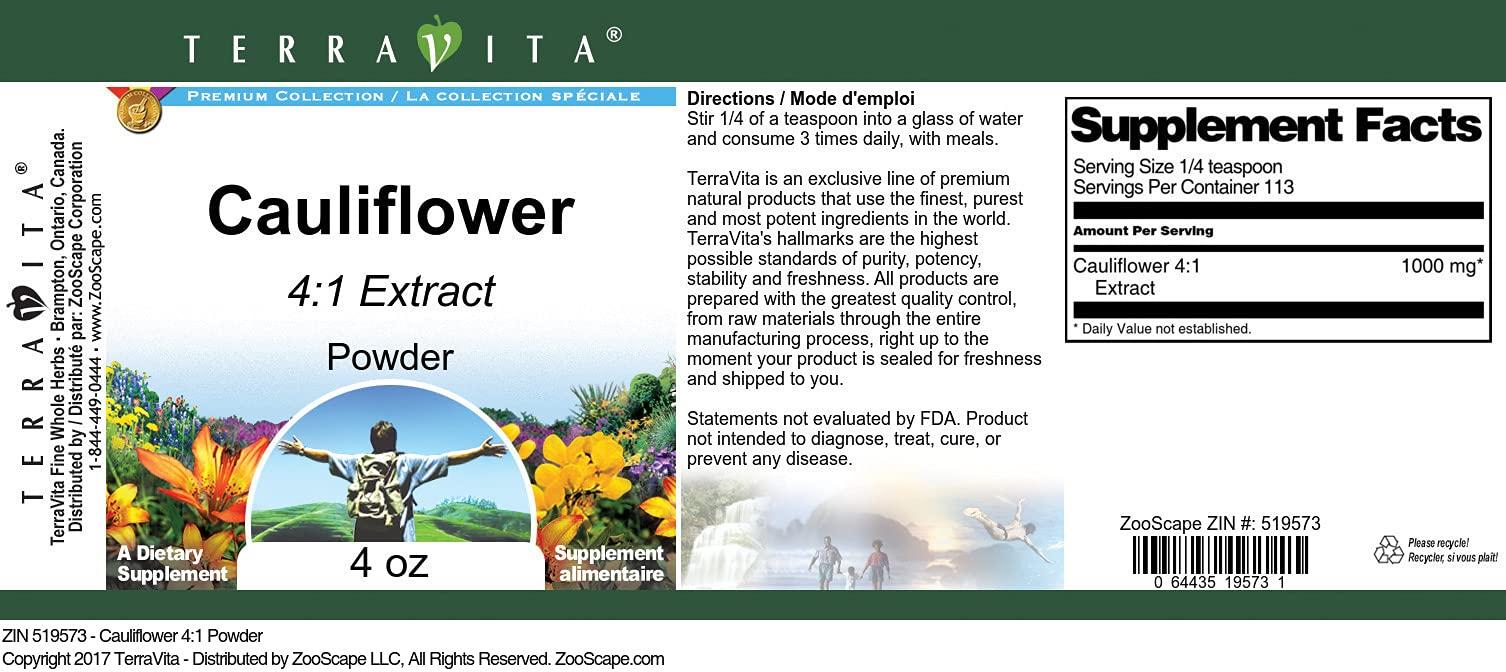TerraVita Cauliflower 4:1 Powder (4 oz, ZIN: 519573)