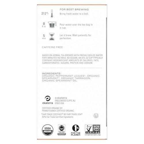 TAZO TAZO Refresh Mint Herbal Tea Bags, Caffeine-Free, 96 Total Tea Bags (16ct - Pack of 6)