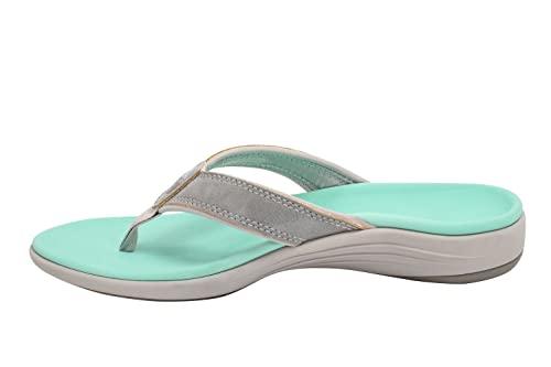 REVITALIGN REVITALIGN Women\'s Yumi Orthotic Sandal Grey 12 Wide