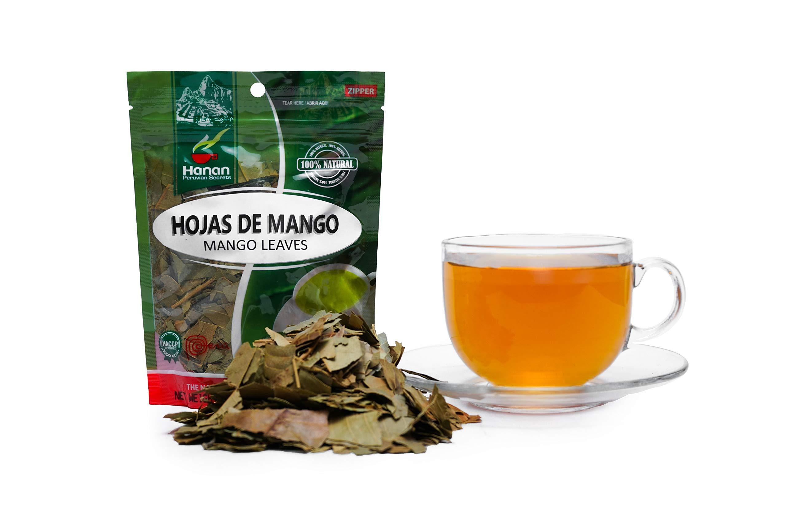 HANAN PERUVIAN SECRETS Hanan Peruvian Secrets Mango Loose Leaf Tea | 100% All-Natural Dried Hojas de Mango from Peru - Mangifera indica |1.41oz (40g)