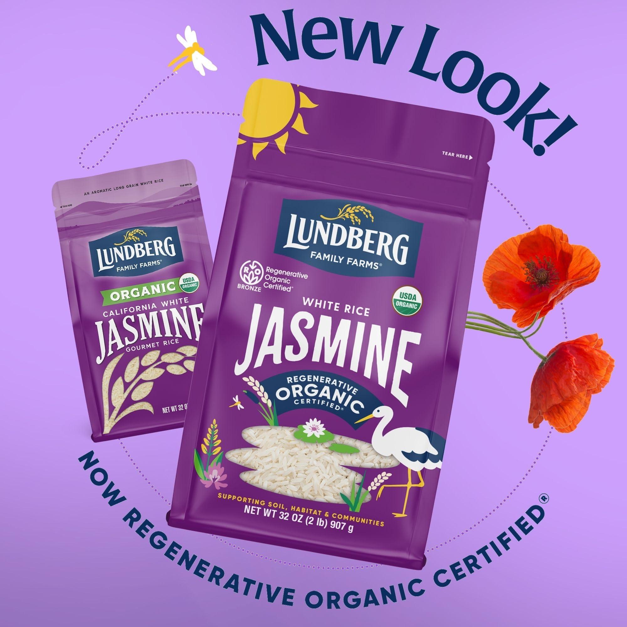 Lundberg Lundberg Family Farms Organic Jasmine Rice, California White, 32 Ounce