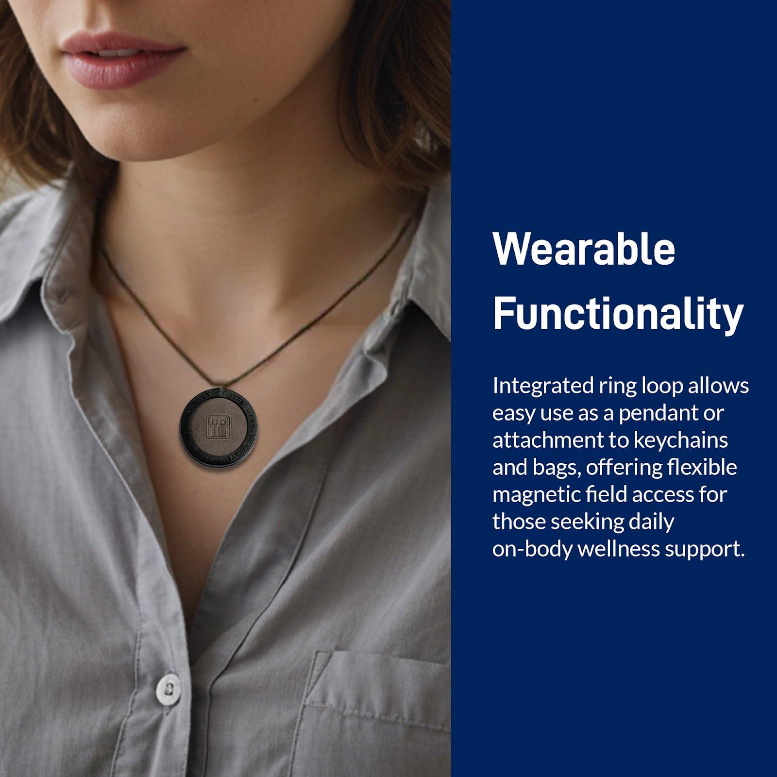 NKN Magnetic Therapy Mini Disc 1450 - Stress Relief - Works on Neck, Back, Shoulder, Leg, Knee, Muscle, and Joint Pain - Natural Earth Healing Magnets