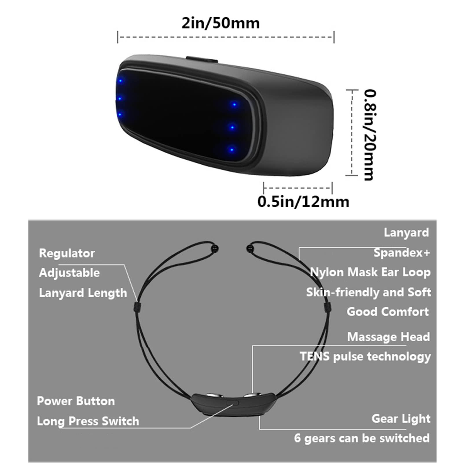 Walkervo Smart Anti Snoring Device Electric Stop Machine Automatic Laryngeal Snoring Device for Men And Women Snoring Aid Smart Snore Stopper Sleeping Aid Snoring Solution