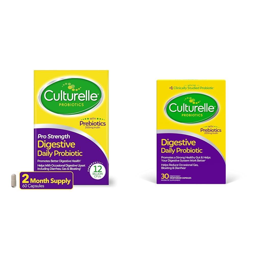 Culturelle Culturelle Pro Strength Daily Probiotic Digestive Health Capsules 60 Count Daily Probiotic Capsules Digestive Health 30 Count