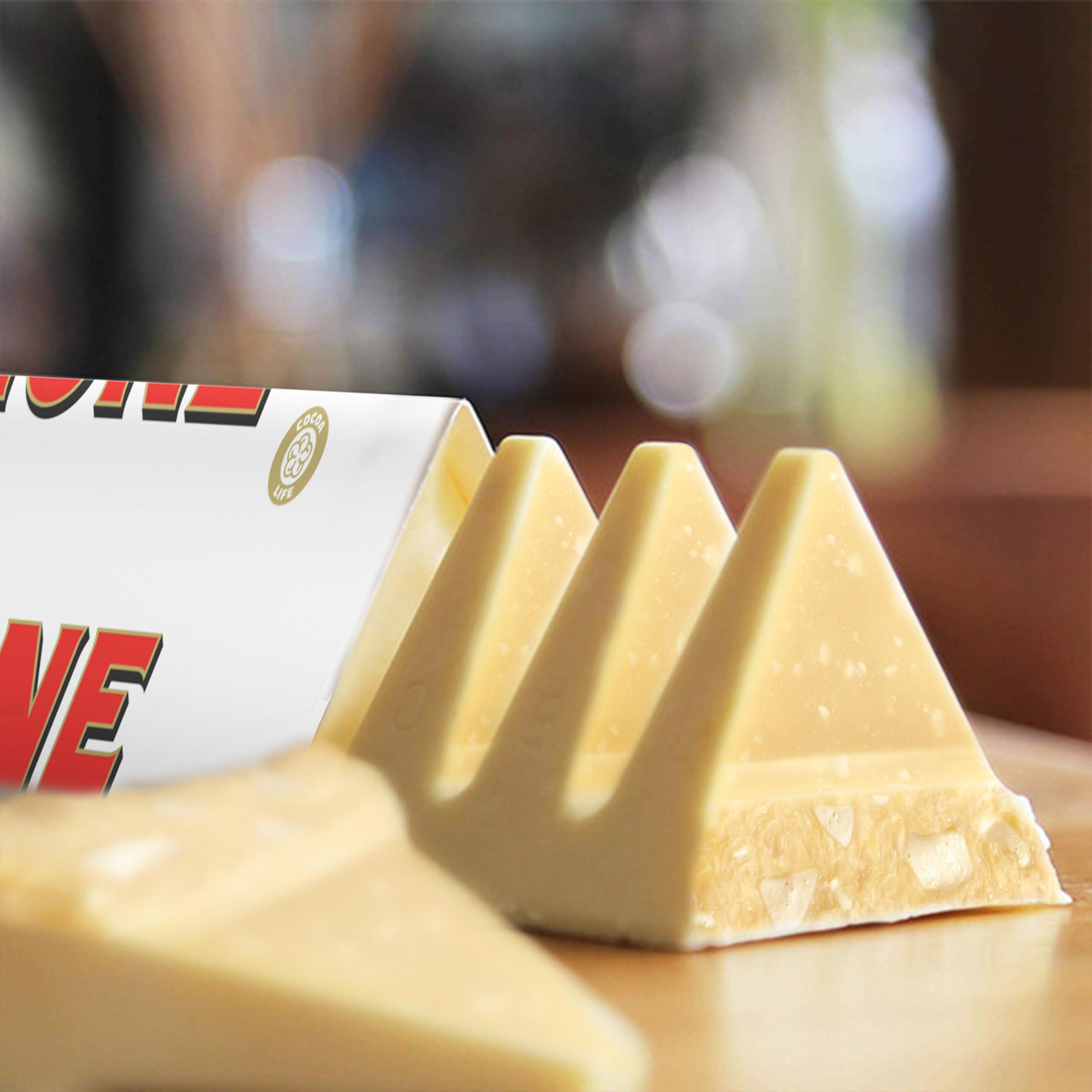 Toblerone Toblerone Chocolate Gift Box (Milk Chocolate, White Chocolate, & Milk Chocolate with Salted Caramelized Almonds Chocolate Bars), Valentines Day Chocolate Candy, 9 - 3.52 oz Bars