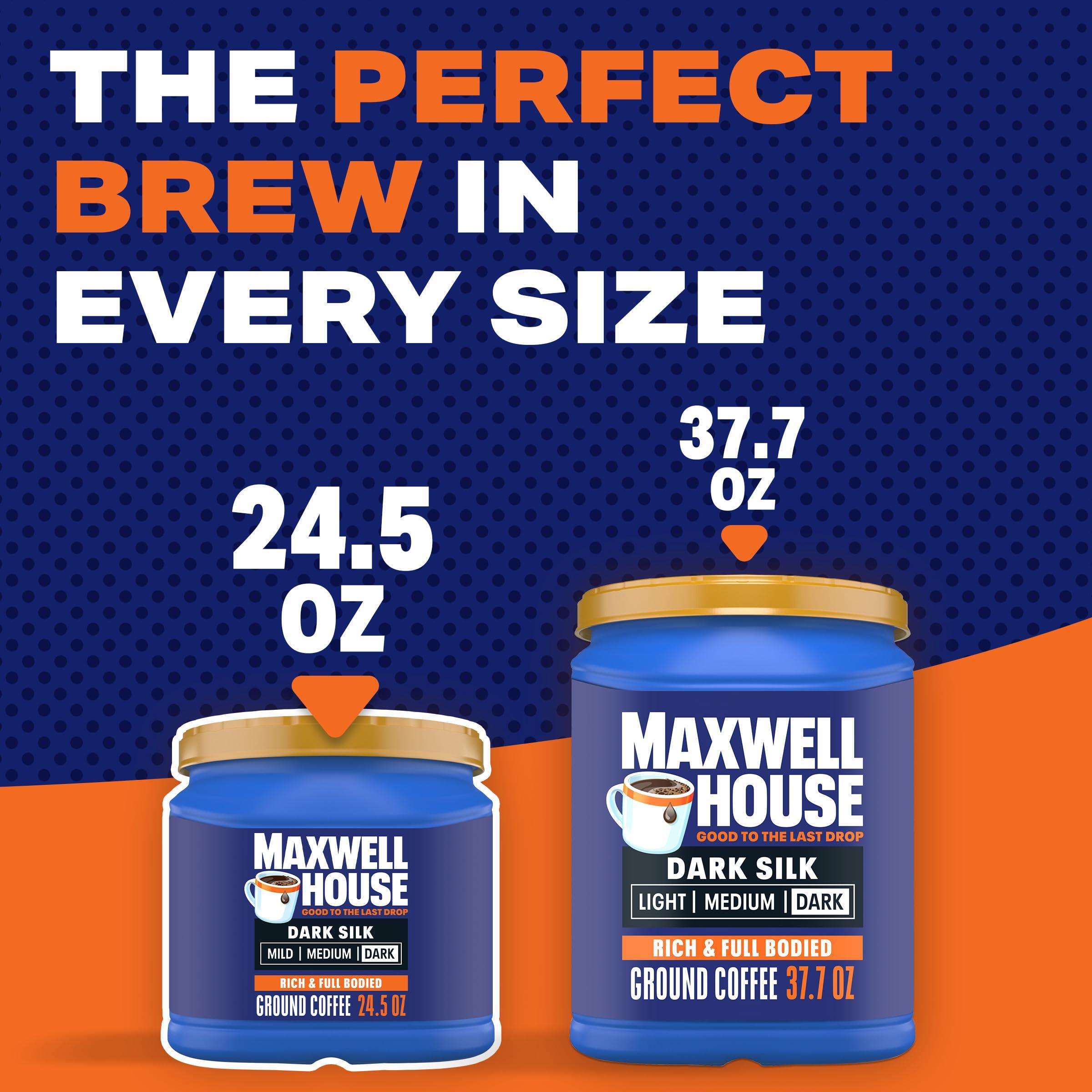 MAXWELL HOUSE Maxwell House Dark Silk Ground Coffee (24.5 oz Canister)