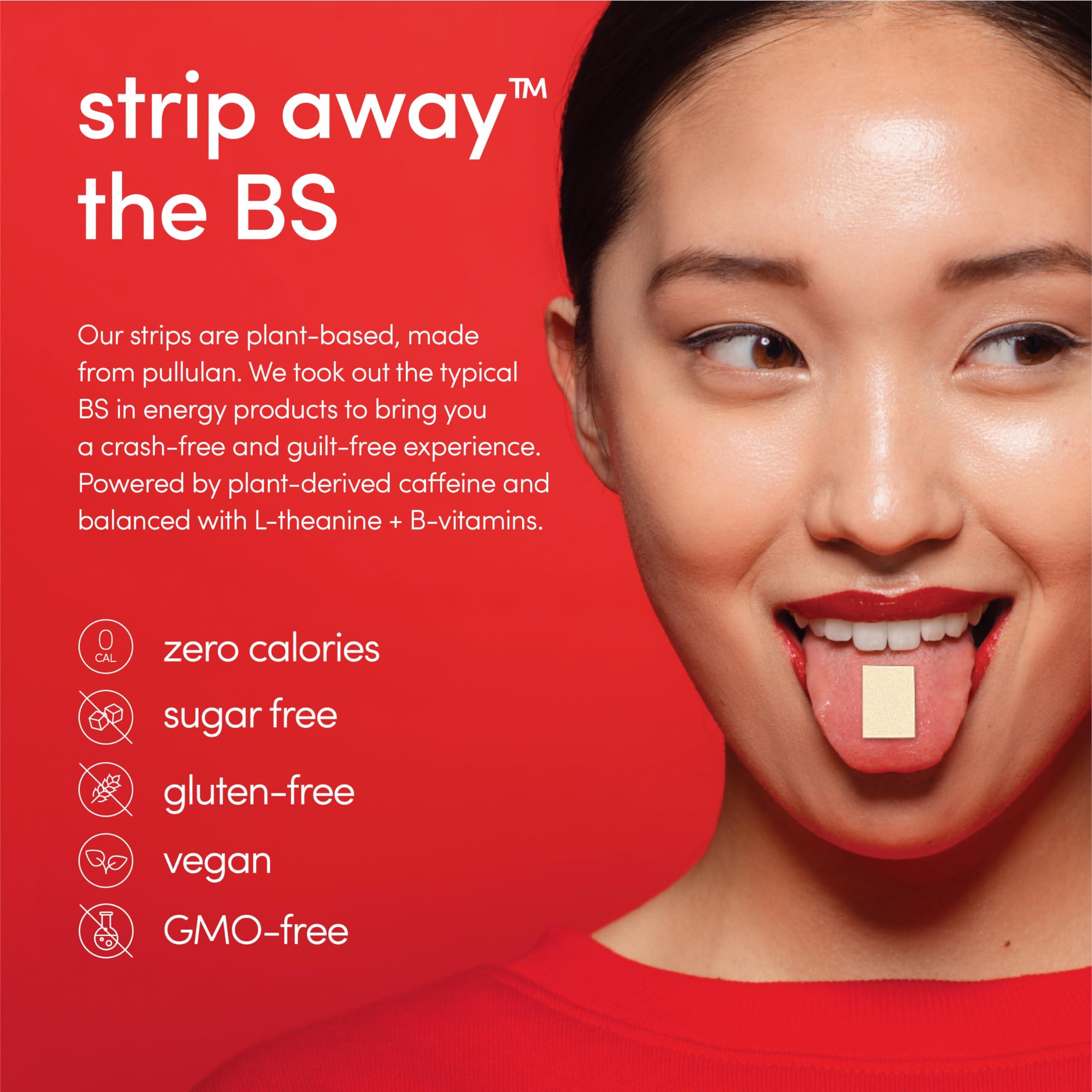 ZENERGY ZENERGY Energy Oral Strips - Mint Flavor | 40mg Caffeine + 30mg L-Theanine + 100% Vitamin B6 & B12 | 0 Sugar, 0 Calories, 0 Gluten, 0 Aspartame, Vegan, Plant-Based, Instant Action | 1 Tin = 30 Strips