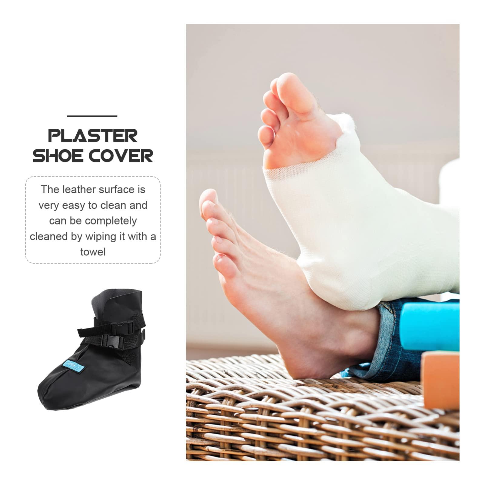 Beavorty Beavorty plaster warm shoe cover cast sock boot fracture boot cover foot supports fracture support broken toe shoes foot protectors for feet cast boot foot socks at night pu