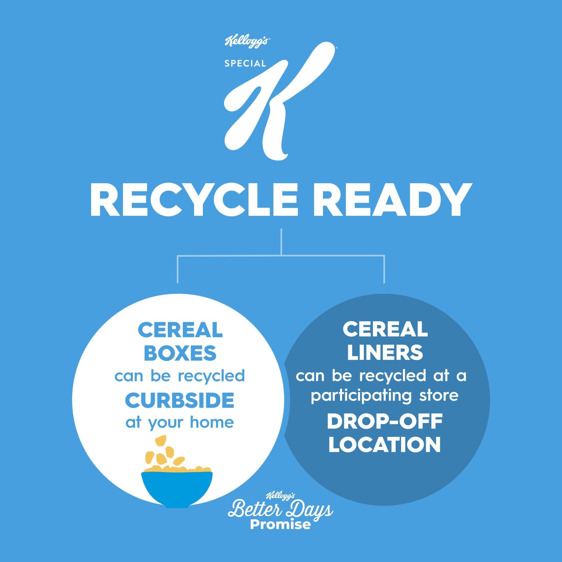 Special K Kellogg\'s Special K, Breakfast Cereal, Original, Made with Folic Acid, B Vitamins, and Iron, Value Size, 18oz Box(Pack of 6)