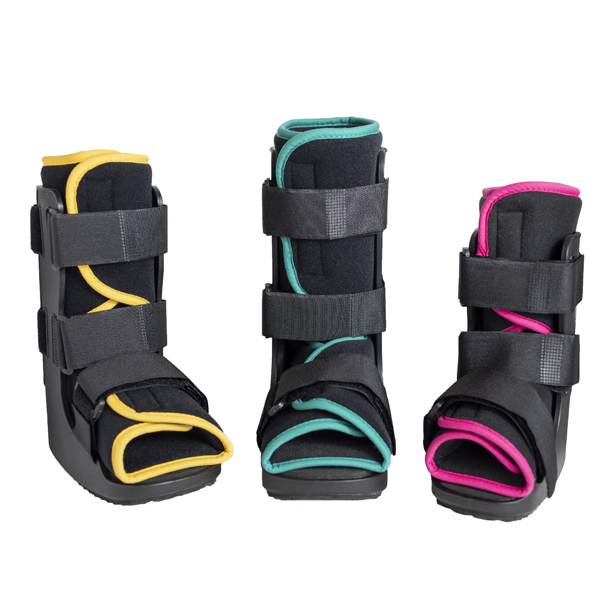 Brace Direct Brace Direct Childrens Pediatric Walker Fracture Boot for Kids Broken Toe or Foot, Left or Right Foot, Lightweight Padded Support Cam Boot for Foot Injury