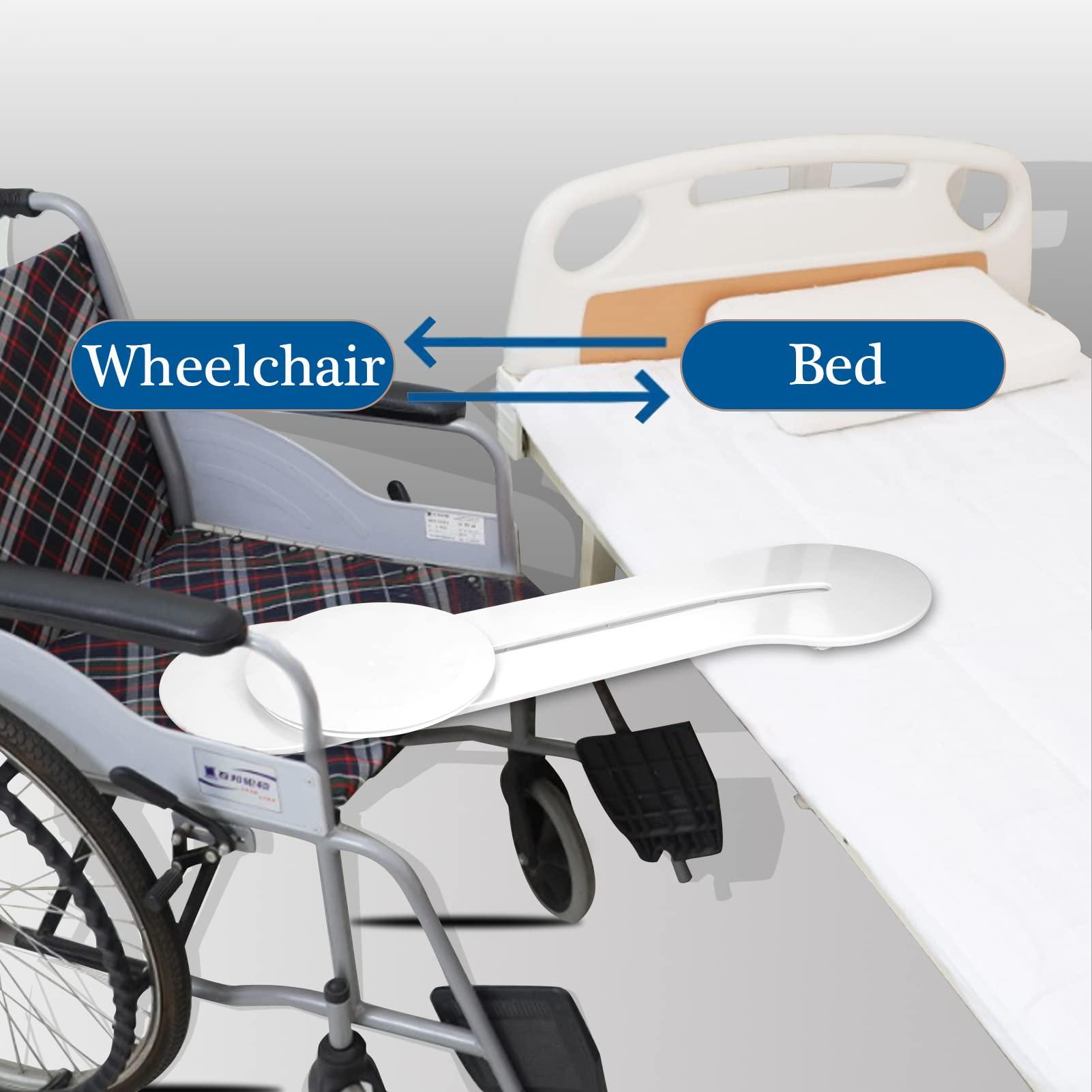 cerfess Transfer Board for Wheelchair User, Slide Board, Sliding Board to Wheelchair Transfer, Sliding Disk for Transfer Wheelchair(No-Lift Transfer System for Disabled, Patient) (White)