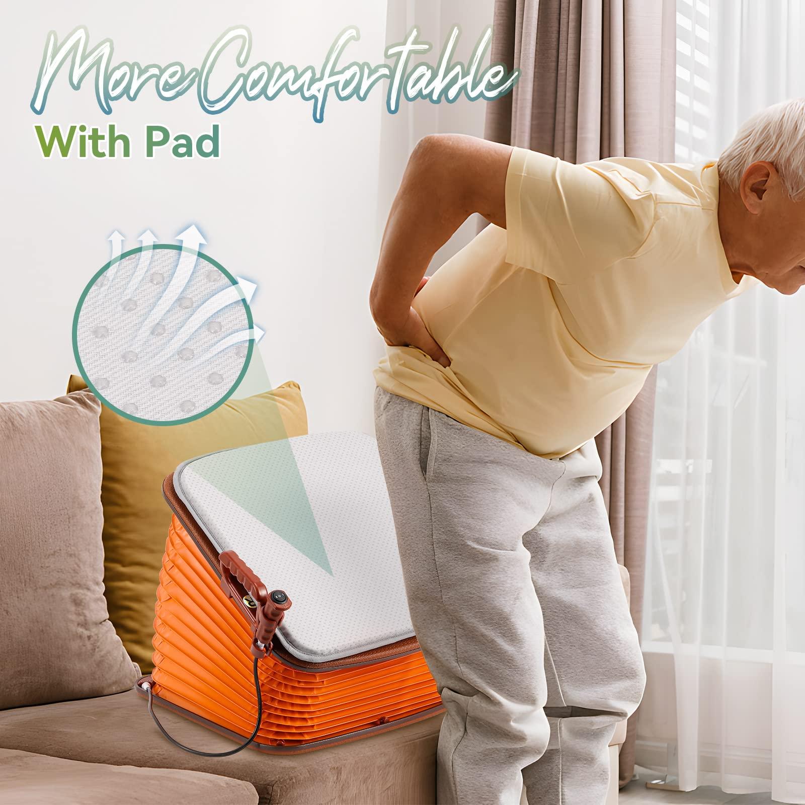 Spolehli Spolehli Seat Assist Lifting Cushion for Elderly with Pad, Chair Lift Assist Devices for Seniors Adults with 220lb Weight Capacity Lifting Angle Up to 35, Portable seat lift with Button Control
